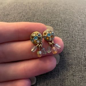 Beaded dream catcher earrings